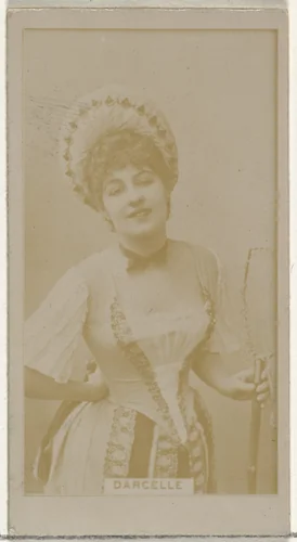 Mlle. Darcelle, from the Actors and Actresses series (N145-8) issued by Duke Sons & Co. to promote Duke Cigarettes by W. Duke, Sons & Co., photograph, 1890-1895