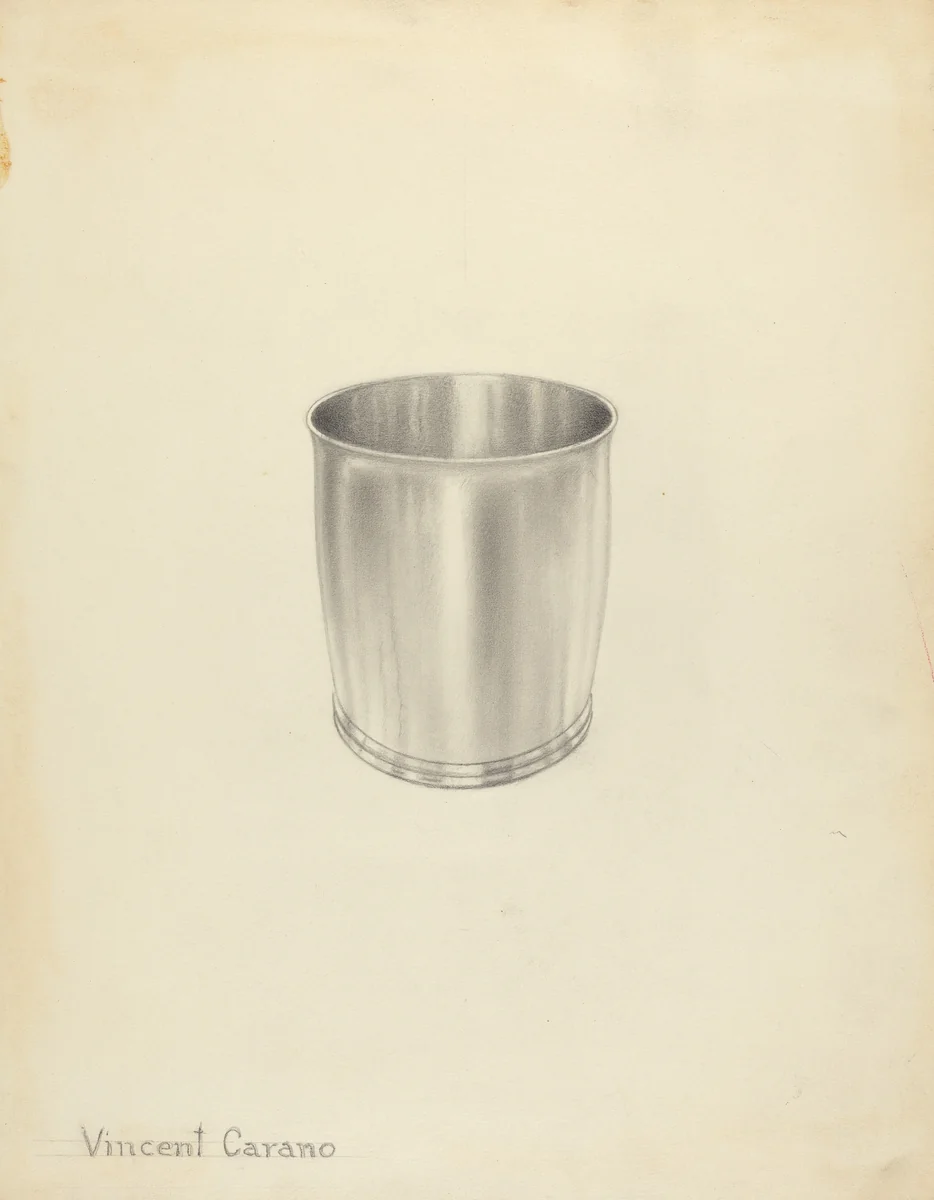 Silver Beaker by Vincent Carano, index of american design, 1935-1942