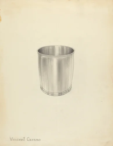 Silver Beaker by Vincent Carano, index of american design, 1935-1942