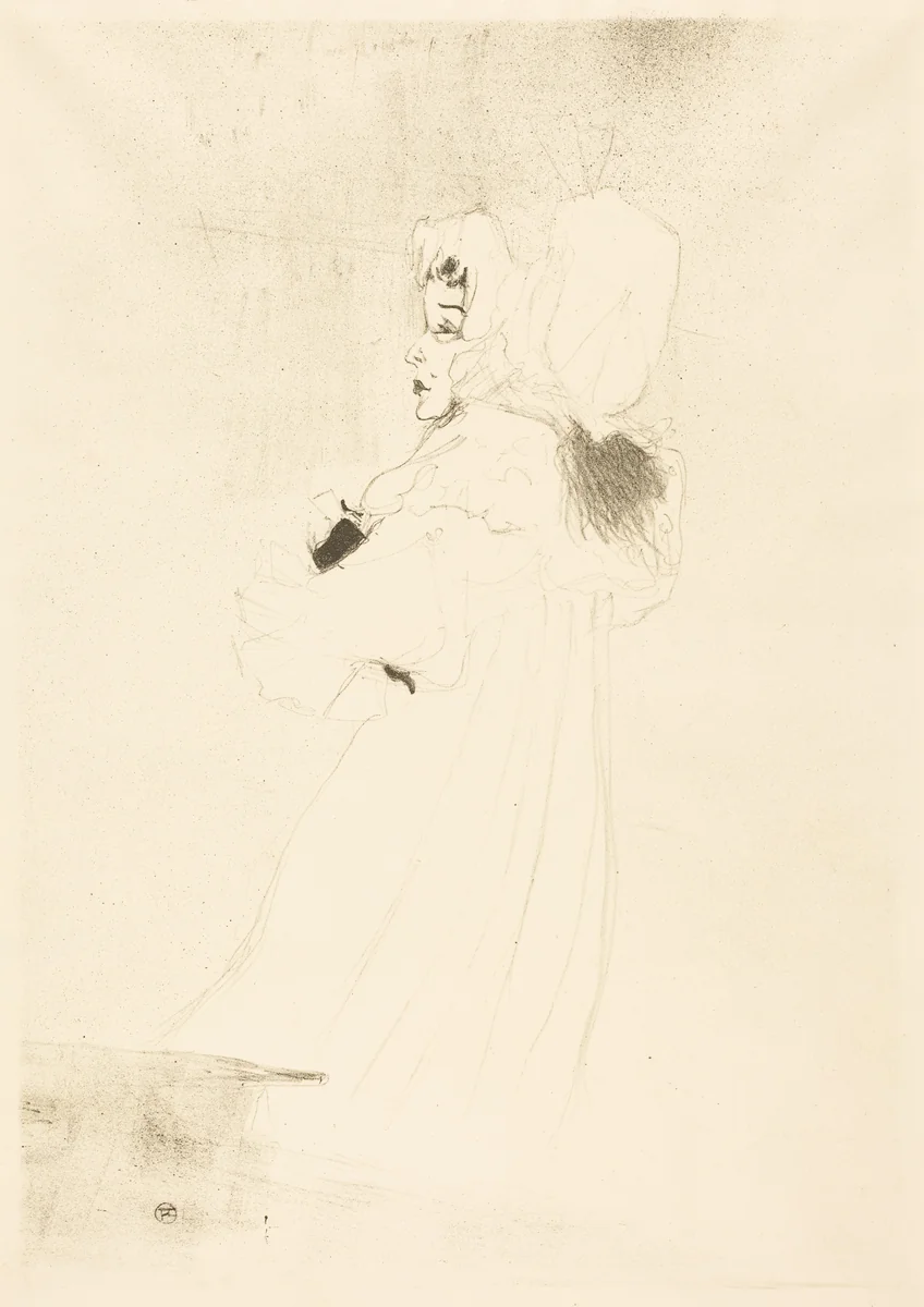 Miss May Belfort, Large Plate (Miss May Belfort, grande planche) by Henri de Toulouse-Lautrec, print, 1895