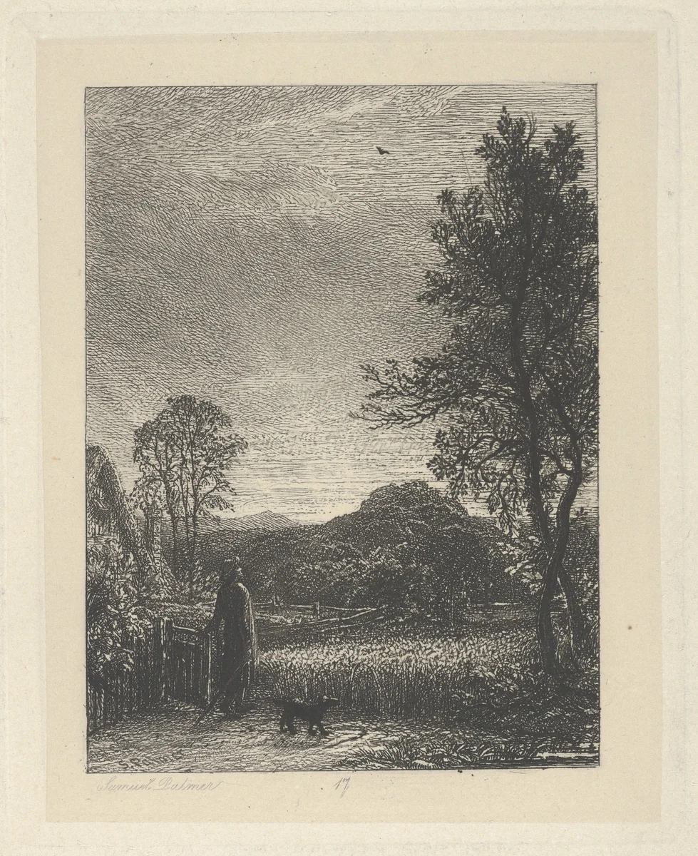 The Skylark by Samuel Palmer, print, 1850