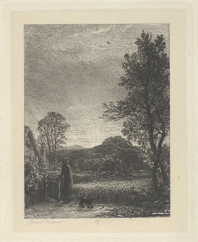 The Skylark by Samuel Palmer, print, 1850