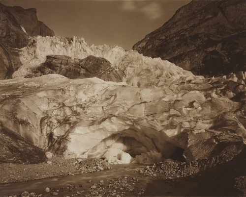 Switzerland. Grindelwald, Upper Glacier, Source of the Lutschine by Adolphe Braun, photograph, 1875-1877
