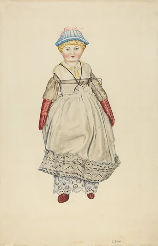 Doll with China Head by Lelah Nelson, index of american design, 1940
