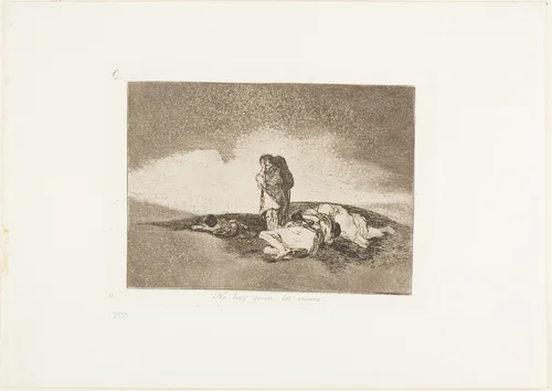 There is No One to Help Them, plate 60 from The Disasters of War by Francisco José de Goya, print, 1812-1815