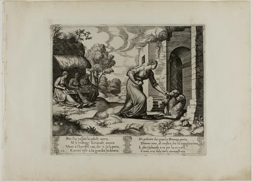 Psyche Enters the Underworld by Raffaello Sanzio, print, 1530-1540