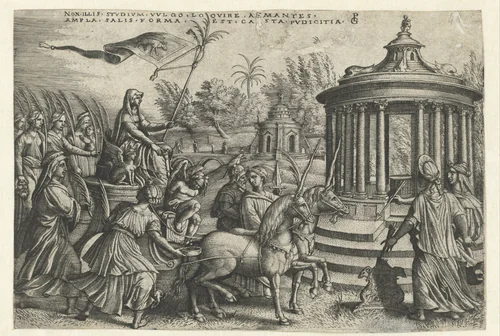 Triomf van Kuisheid by Unknown, print, 1537-1541