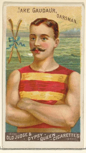 Jake Gaudaur, Oarsman, from the Goodwin Champion series for Old Judge and Gypsy Queen Cigarettes by Goodwin & Company, print, 1888