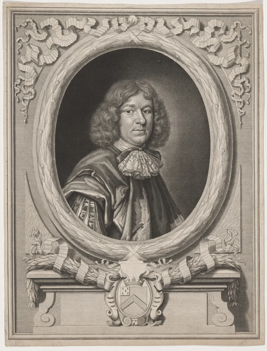 Robert Stafford of Bradfield, Berks by David Loggan, print, 1635-1700