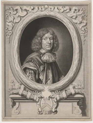 Robert Stafford of Bradfield, Berks by David Loggan, print, 1635-1700