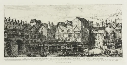 Part of the City of Paris at the End of the Seventeenth Century by Charles Meryon, print, 1861