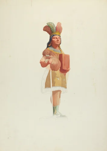 Tradesman's Sign (Indian) by Helen E. Gilman, index of american design, 1935-1942