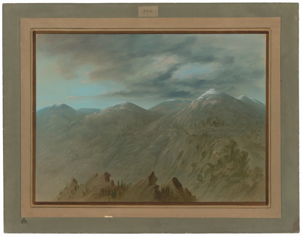 Salmon River Mountains by George Catlin, painting, 1855-1869