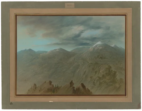 Salmon River Mountains by George Catlin, painting, 1855-1869