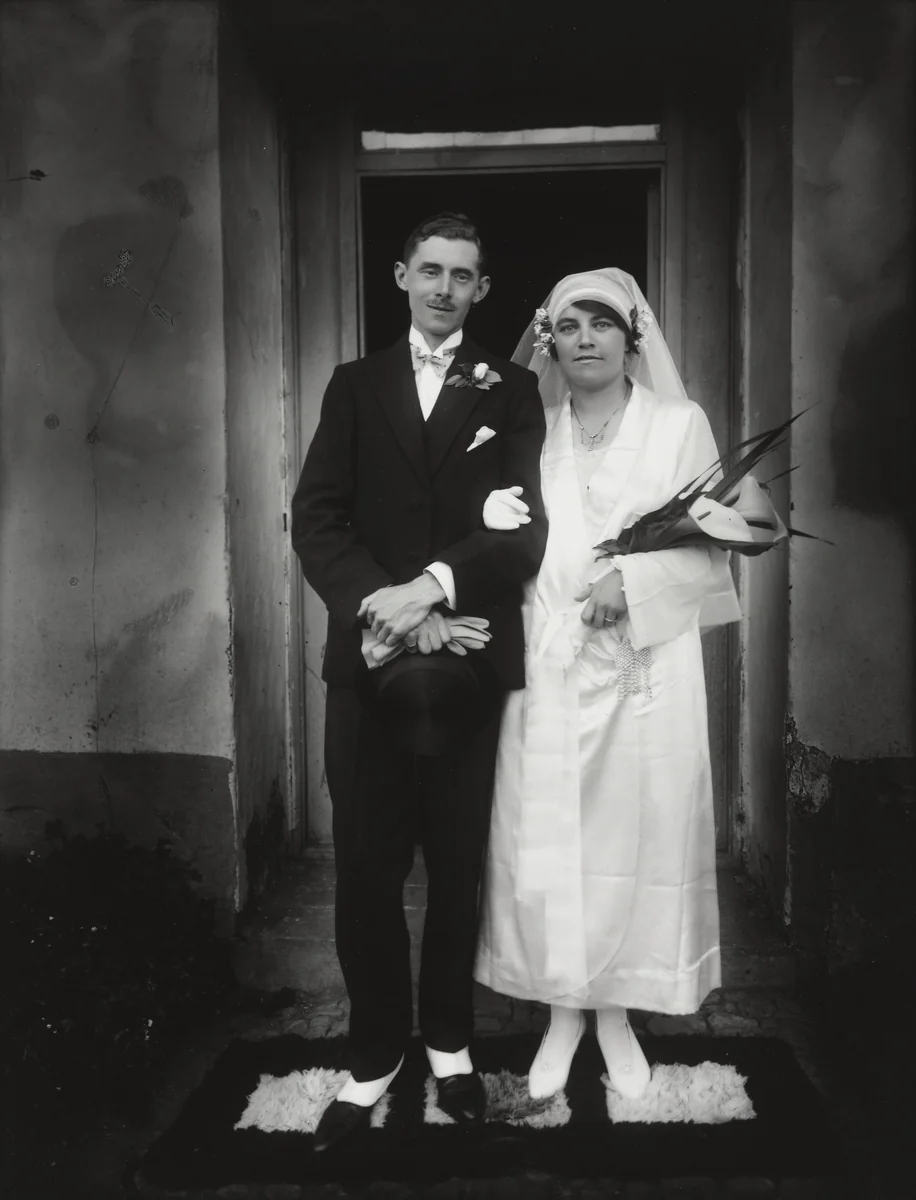 English Wedding Couple, Cuzco by Martín Chambi, photograph, 1927