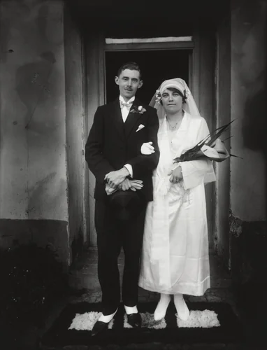 English Wedding Couple, Cuzco by Martín Chambi, photograph, 1927