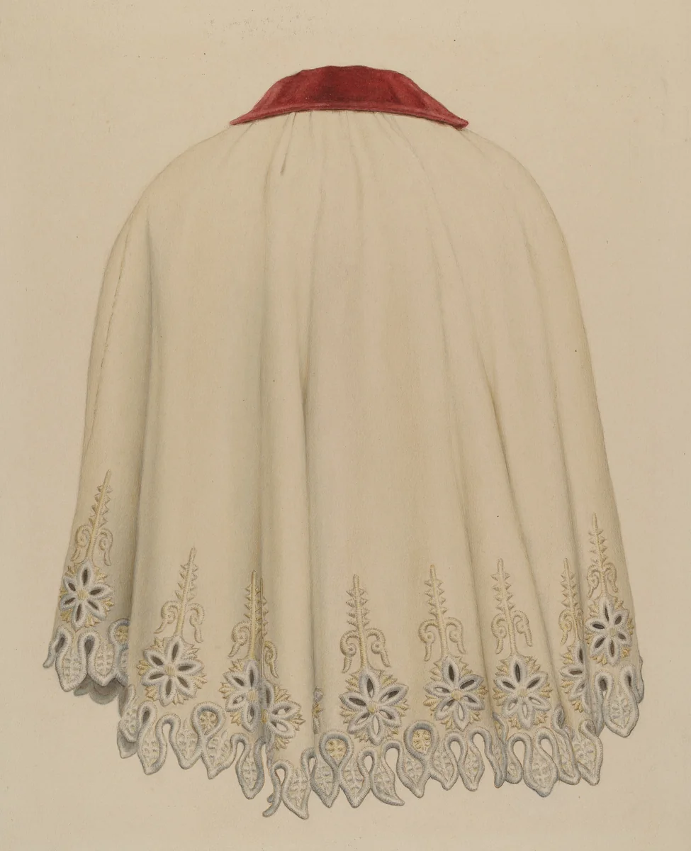 Cape by Edward Bashaw, index of american design, 1941
