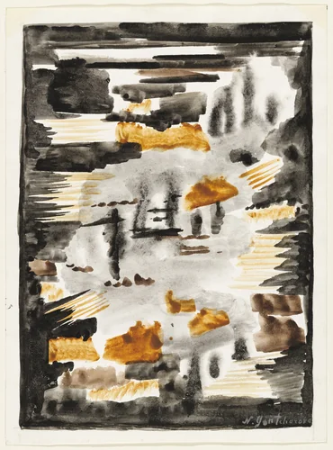 Composition by Natalia Goncharova, drawing, 1920