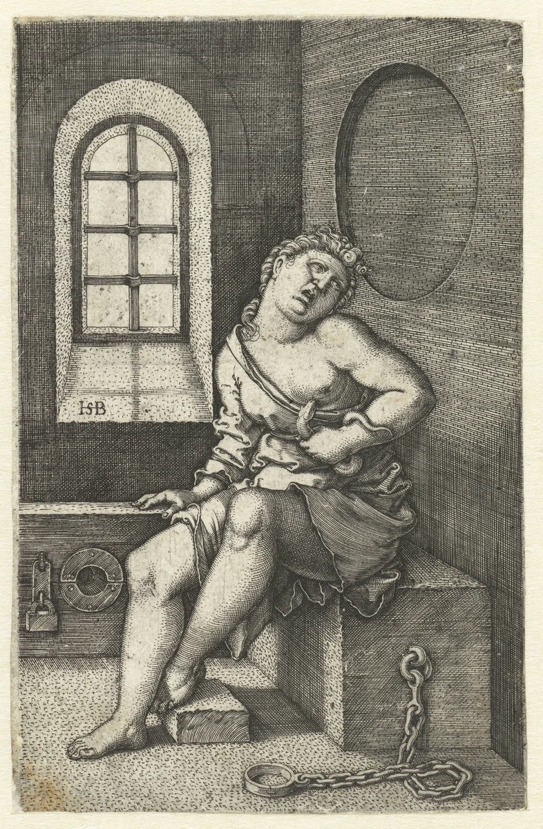 Dood van Cleopatra by Unknown, print, 1510-1550