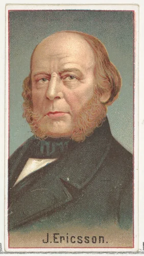 J. Ericsson, printer's sample for the World's Inventors souvenir album (A25) for Allen & Ginter Cigarettes by Allen & Ginter, print, 1888