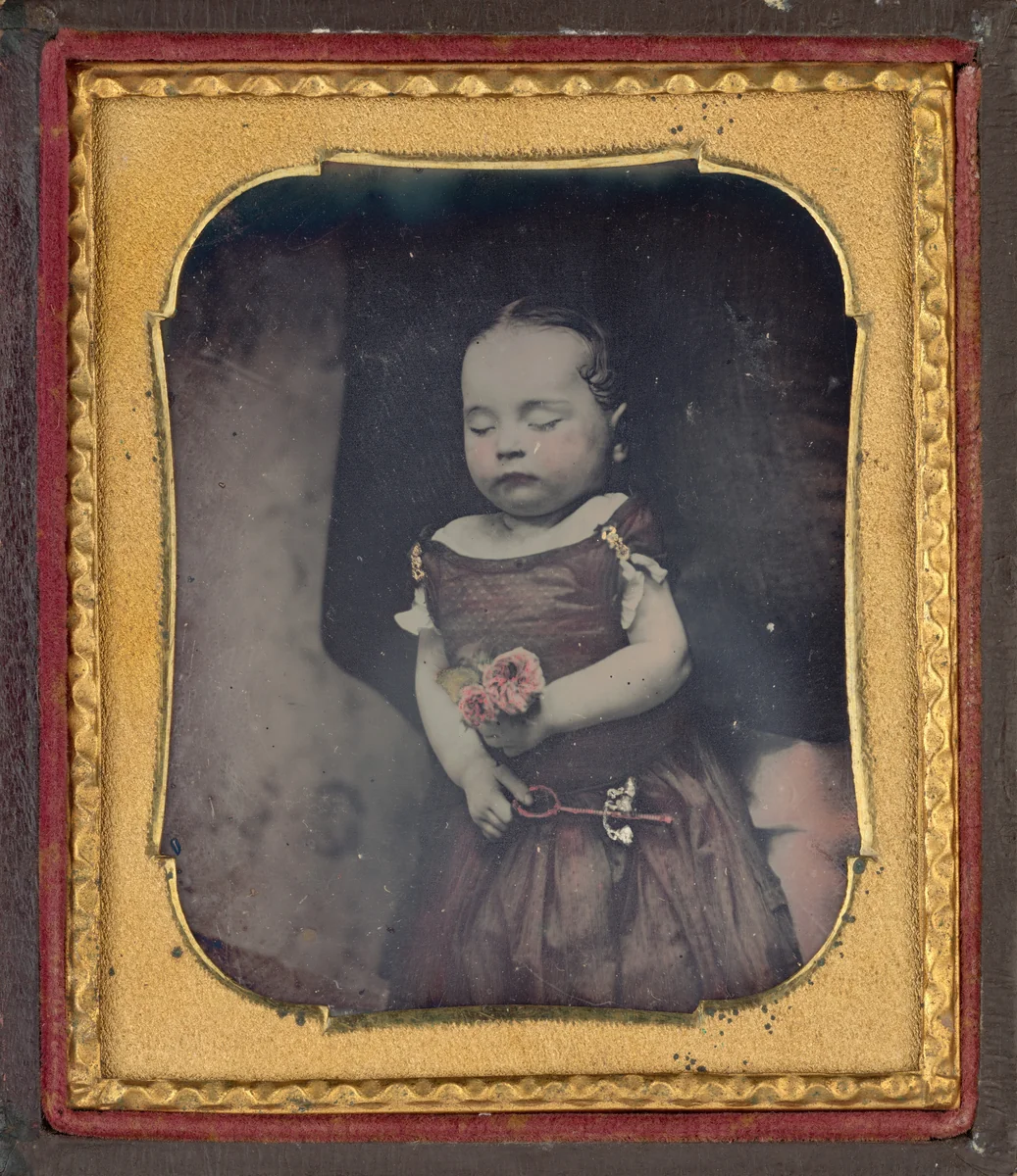 Portrait of a Girl Postmortem by American 19th Century, photograph, 1845-1855