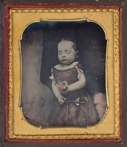 Portrait of a Girl Postmortem by American 19th Century, photograph, 1845-1855
