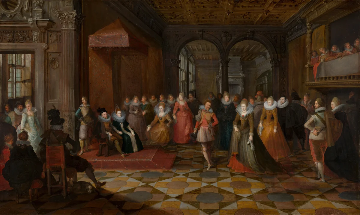 Ballroom Scene at a Court in Brussels by Frans Francken the Younger
Paul Vredeman de Vries
Anonymous, painting, 1610