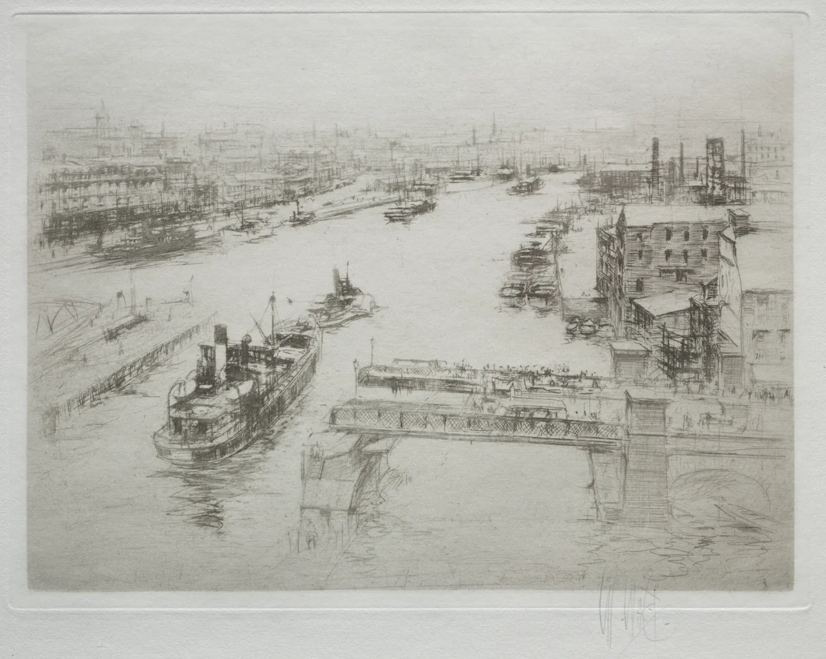 Arteries of Great Britain: The Tyne by William Walcot, print, 1917-1927