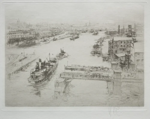 Arteries of Great Britain: The Tyne by William Walcot, print, 1917-1927