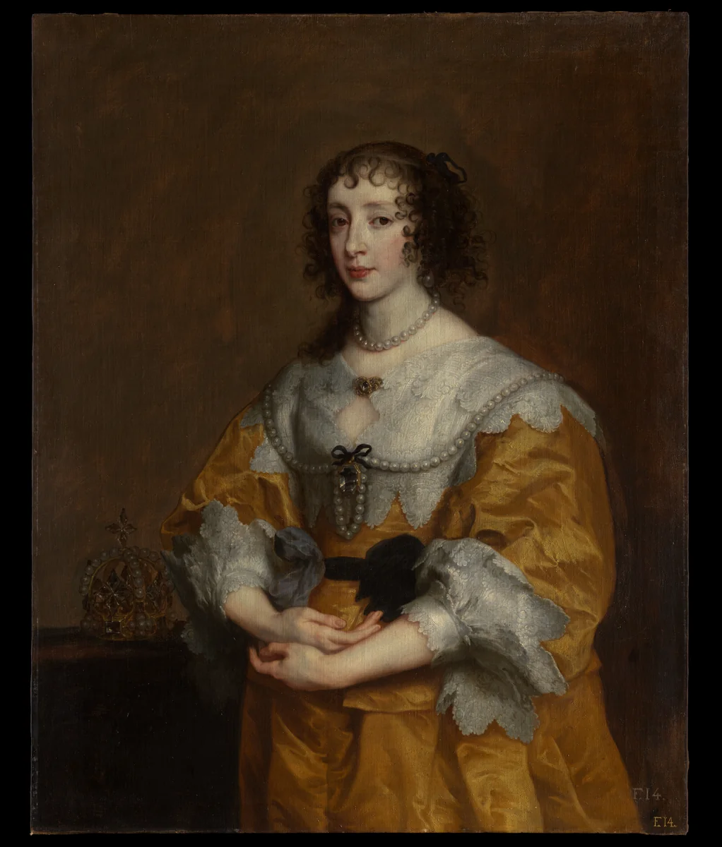 Queen Henrietta Maria by Anthony van Dyck, painting, 1636
