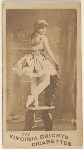 Card 759, from the Actors and Actresses series (N45, Type 5) for Virginia Brights Cigarettes by Allen & Ginter, photograph, 1885-1891