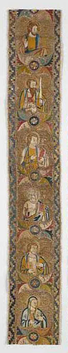 Band from an Orphrey by Italy, Florence, textile, 1360-1369