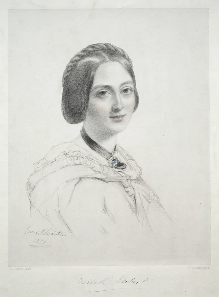 Lady Elizabeth Herbert by Richard James Lane, print, 1820-1872