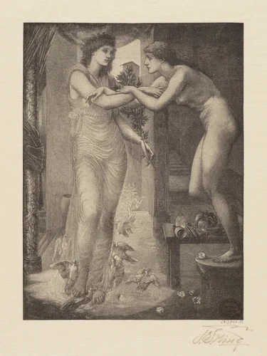 The God-Head Fires, after Burne-Jones, from "Art of the American Wood-Engraver. Forty India Proofs to Accompany the Text of Philip Gilbert Hamerton" by Francis Scott King, print, 1894