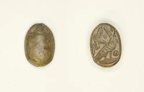 Scarab: Falcon Deity by Egyptian, other, -1186--945