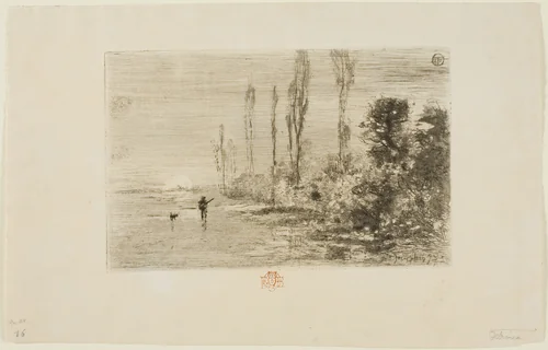 Autumn Morning by Félix Hilaire Buhot, print, 1875