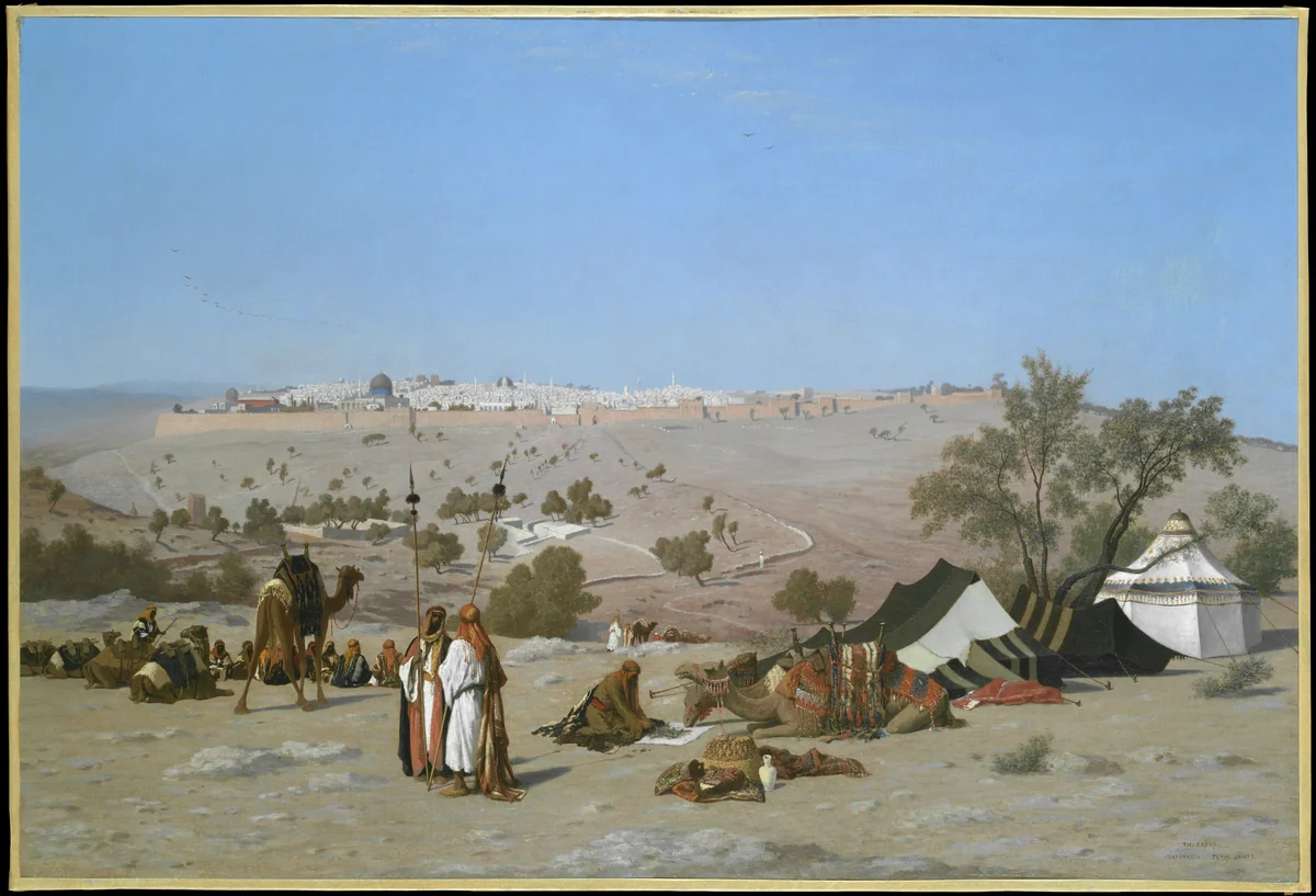 Jerusalem from the Mount of Olives by Charles-Théodore Frère, painting, 1870-1880