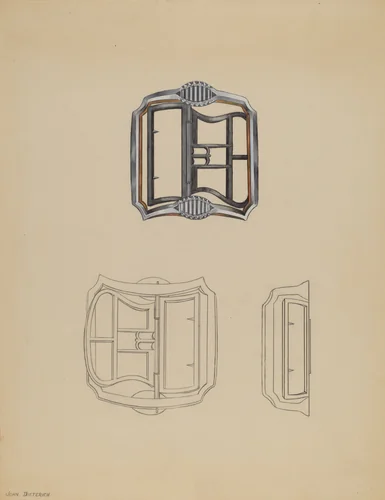 Shoe Buckles by John Dieterich, index of american design, 1936
