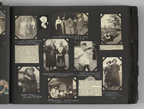 The Story of my Life and Friends as Told by Snapshots from Fourteen On by Blanche Parker, photograph, 1916