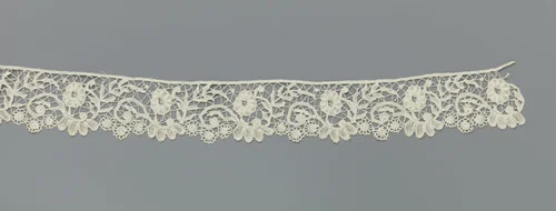 Strook kloskant met s-ranken by anonymous, other, 1875-1899