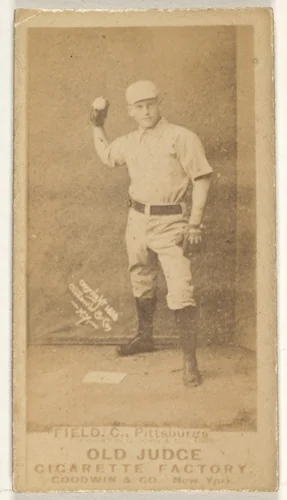 John Joseph "Jocko" Fields, Catcher, Pittsburgh, from the Old Judge series (N172) for Old Judge Cigarettes by Goodwin & Company, photograph, 1888