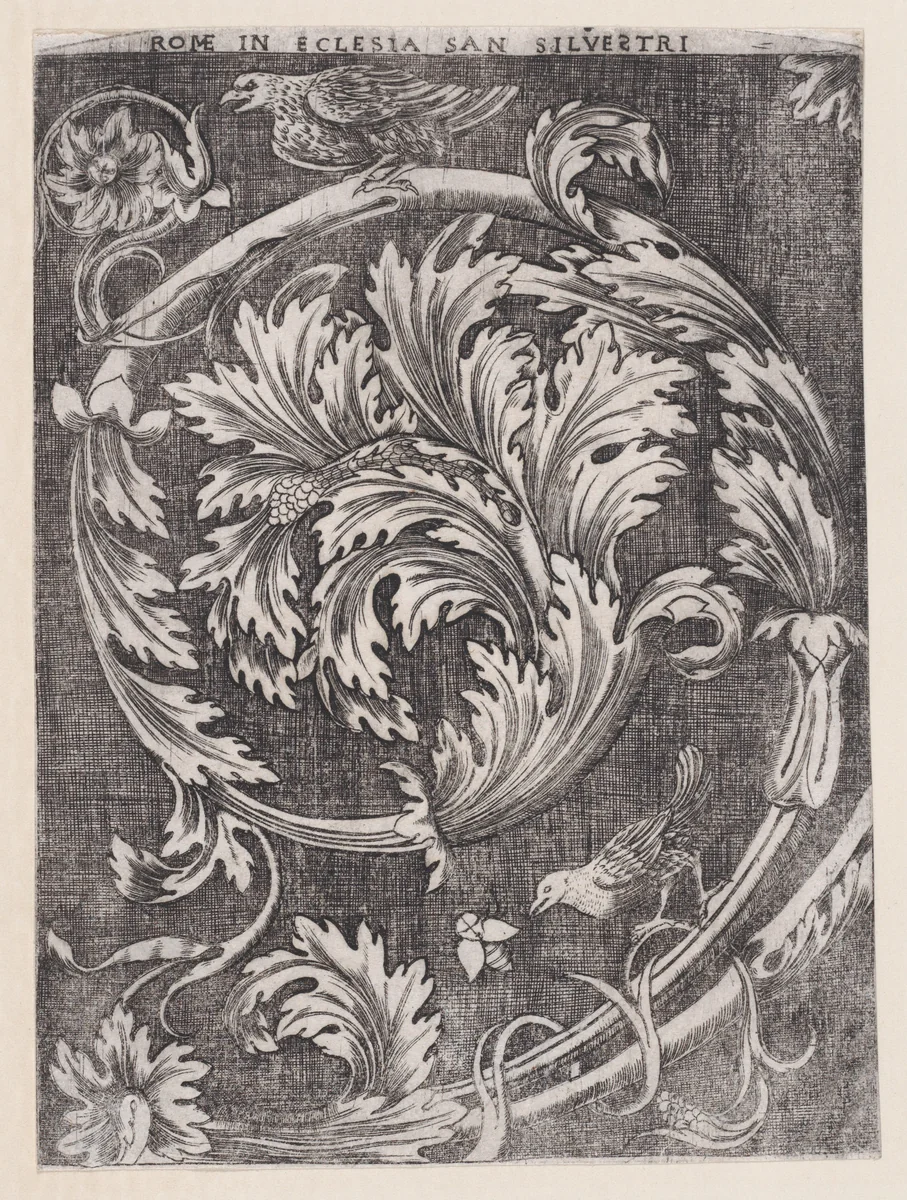 Ornamental Panel by anonymous, print, 1514-1600