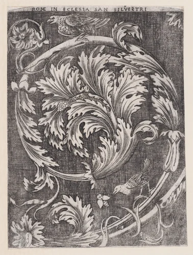 Ornamental Panel by anonymous, print, 1514-1600