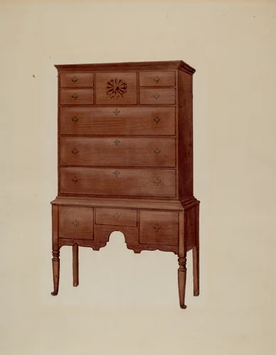 Highboy by Fred Weiss, index of american design, 1936