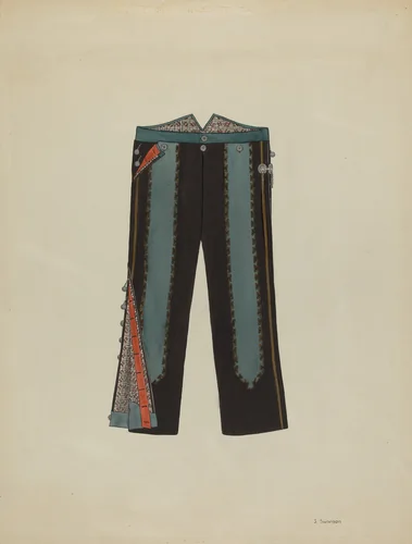 Man's Trousers by Syrena Swanson, index of american design, 1937