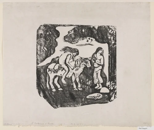 The Rape of Europa (L'Enlèvement d'Europe) by Paul Gauguin, print, 1898