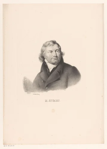 Portret van Martinus Stuart by Jean Augustin Daiwaille, print, 1809-1850