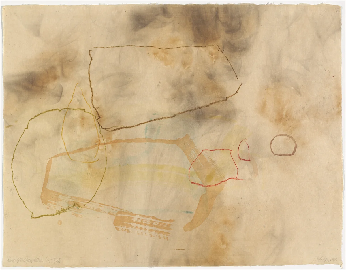 Smoke Weather Stone Weather OK to Print by John Cage, print, 1991