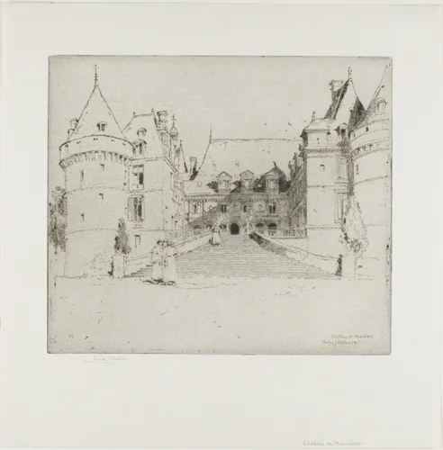 Château de Meanieres by Charles John Watson, print, 1905
