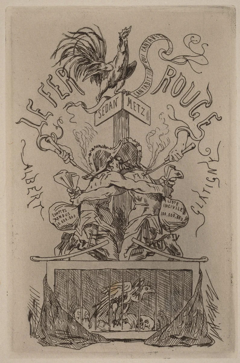 The Red Iron (Le Fer Rouge) by Félicien Rops, print, 1871